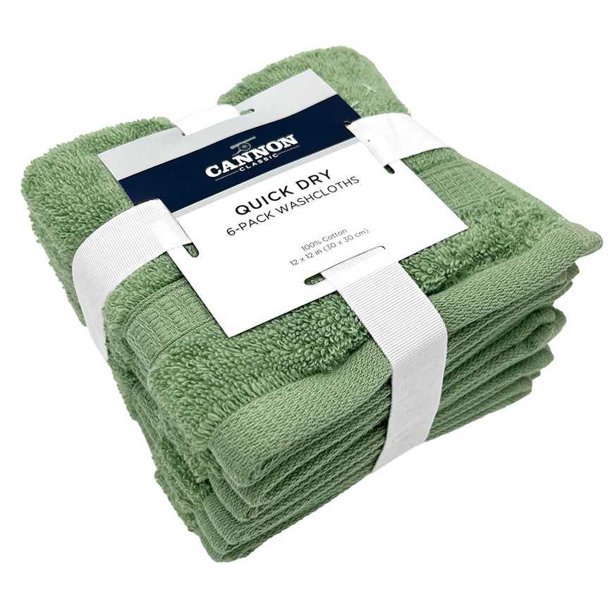 Cannon Quick Dry Washcloths Set 6 pk. - Image 2