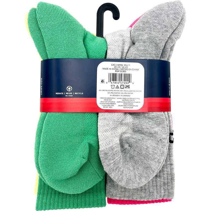 Chaps Men's Crew Socks 6 pk. - Image 2