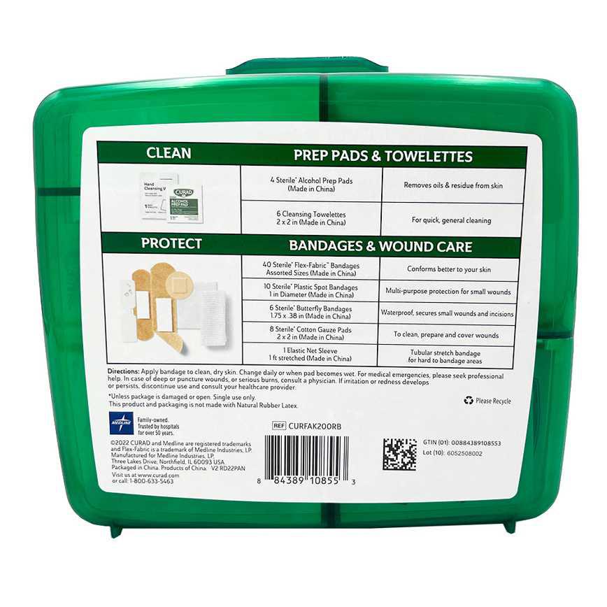 Curad Compact First Aid Kit 75 pc. - Image 4