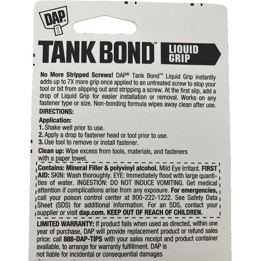 DAP Tank Bond Liquid Grip - Image 2