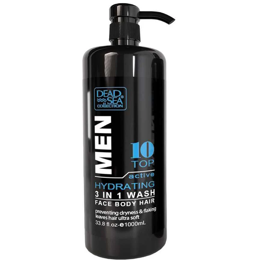 Dead Sea Collection Men's 3-in-1 Face, Body, Hair Wash 33.8 oz. - Image 2