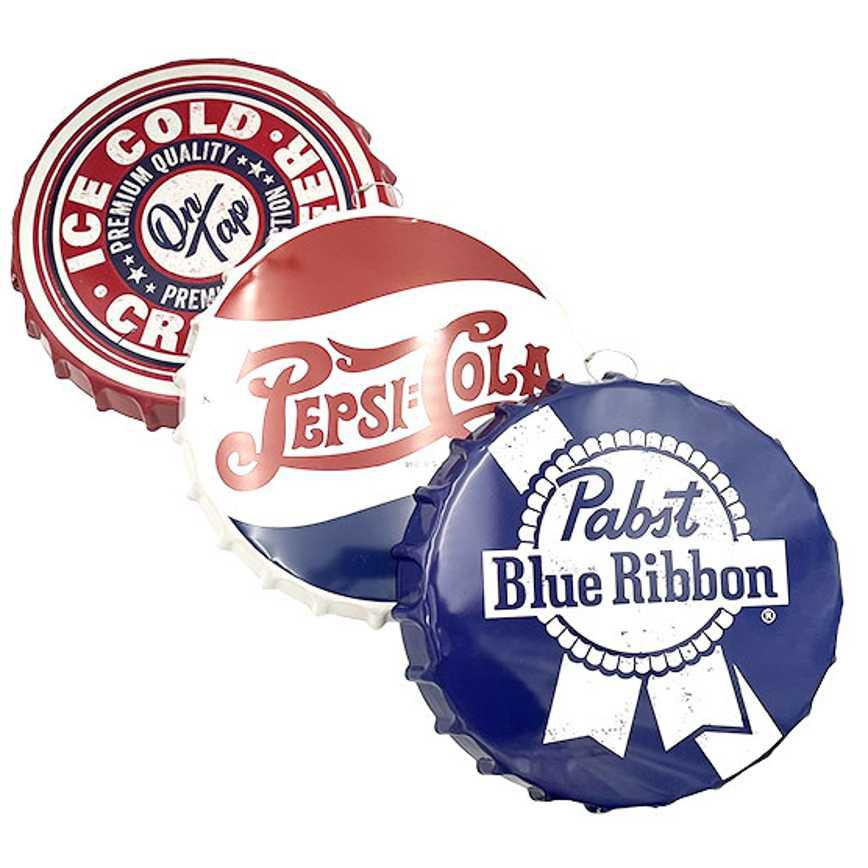 Metal Bottle Cap Signs 16" - Image 2