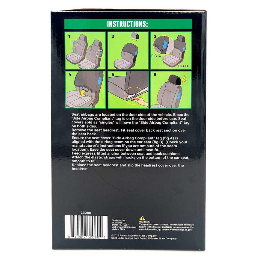 Quaker State Seat Covers 2 pk. - Image 2