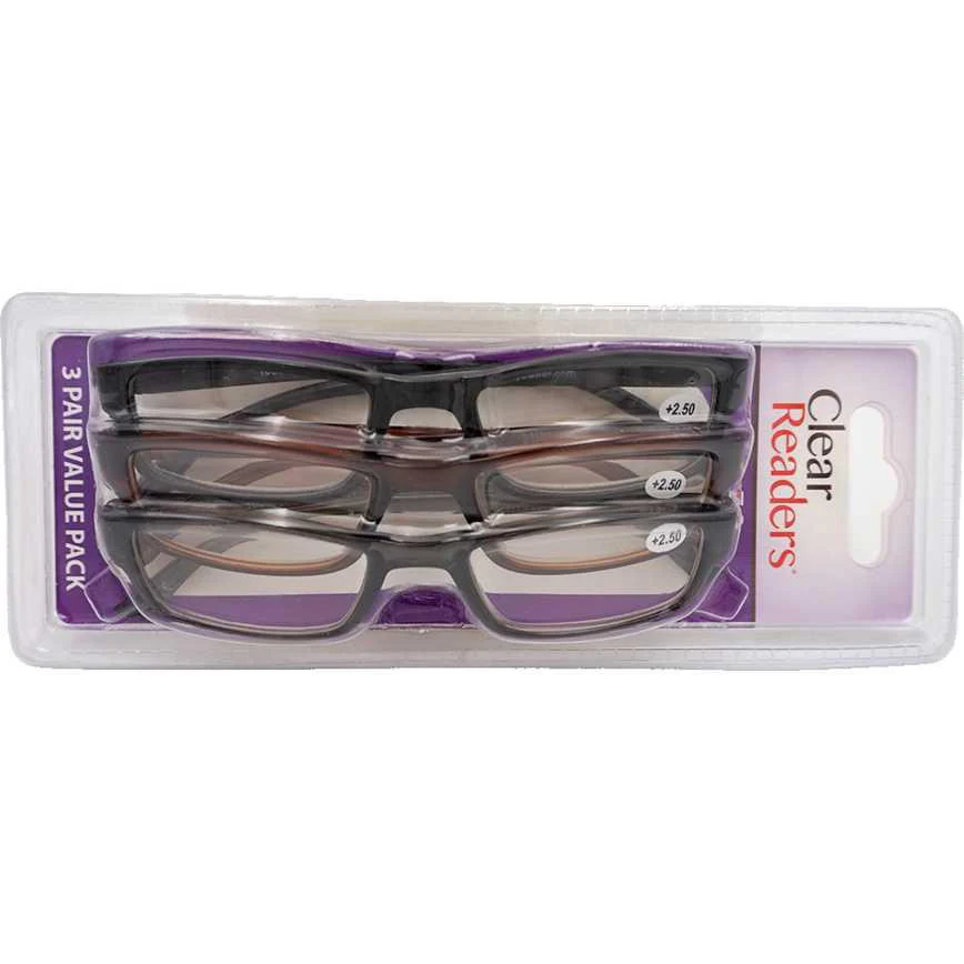 Clear Readers Reading Glasses 3 pk. - Image 2